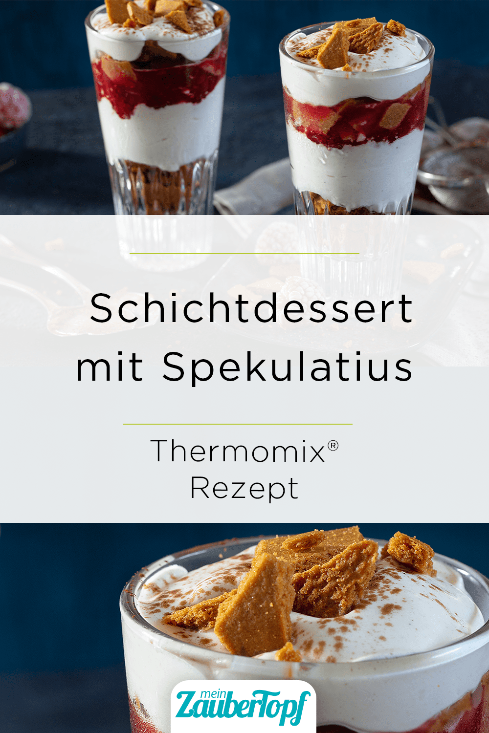 Schichtdessert mit Spekulatius und Himbeeren aus dem Thermomix® – Foto: Frauke Antholz