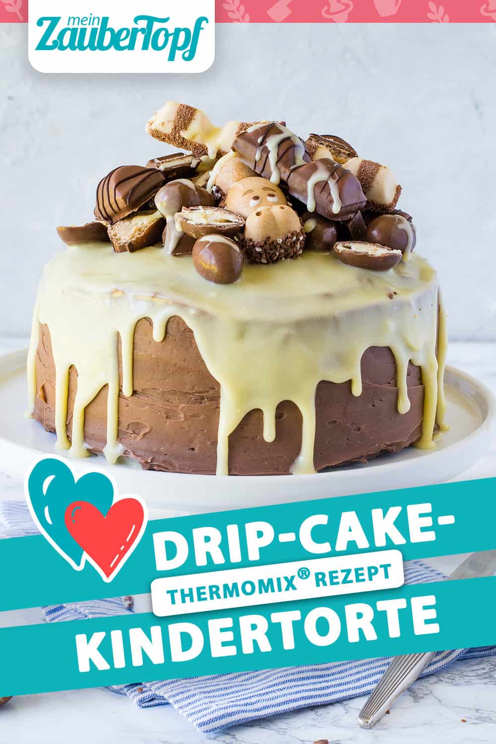 Kinderschokolade Torte Als Drip Cake Rezept Fur Den Thermomix