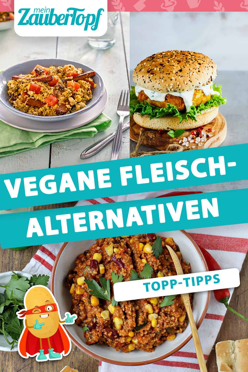 Vegane Fleisch-Alternativen für Thermomix® - Foto: Alexandra Panella / shutterstock.com/Yuliya Gontar / Anna Gieseler & Kathrin Knoll