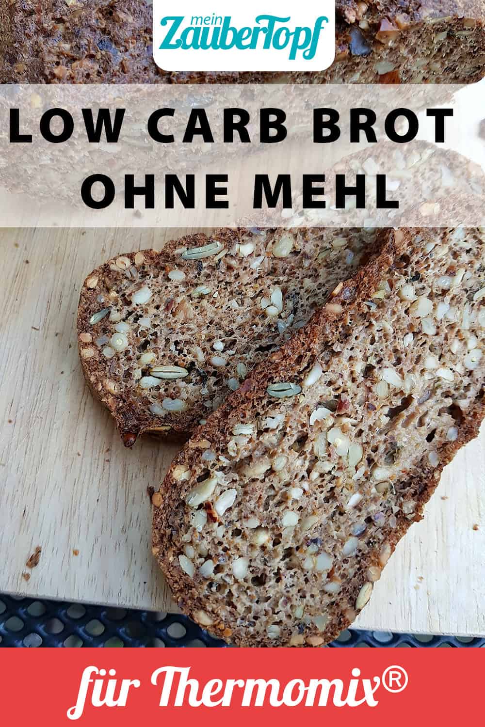 Kerniges Low Carb Brot ohne Mehl aus dem Thermomix® – Foto: Nicole Stroschein