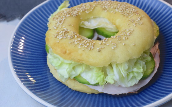 Glutenfreie Bagels mit Reismehl