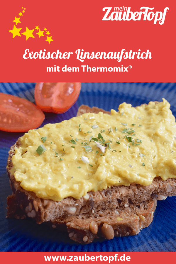 Exotischer Linsenaufstrich aus dem Thermomix® – Foto: Nicole Stroschein