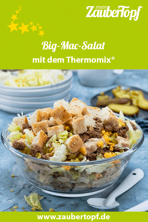 Bic-Mac-Salat mit gebratenem Hack aus dem Thermomix® – Foto: Frauke Antholz