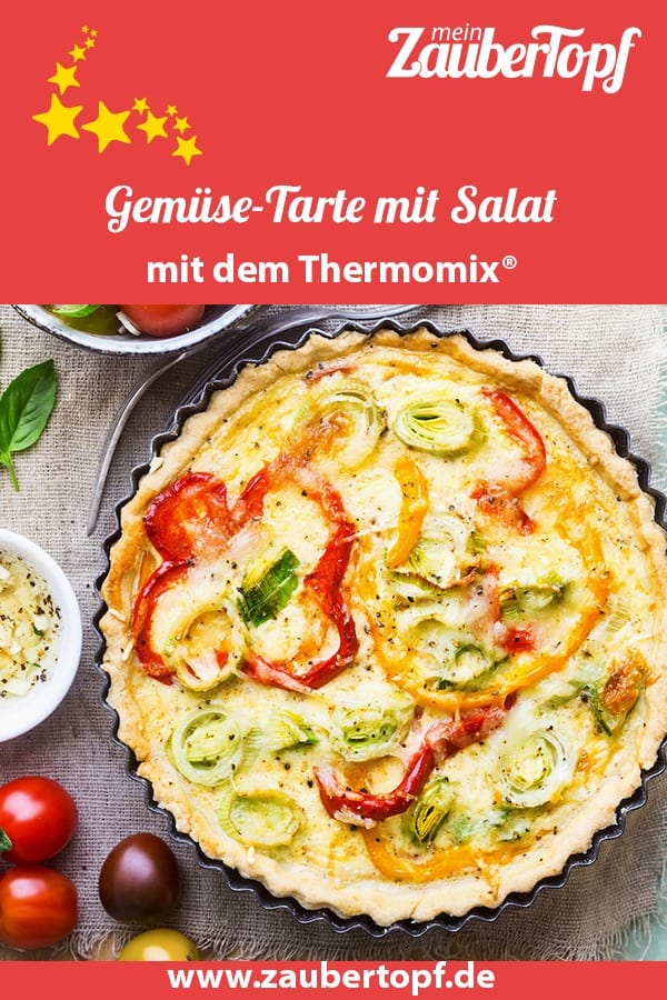 Gemüse-Tarte mit Salat aus dem Thermomix® – Foto: Ira Leoni