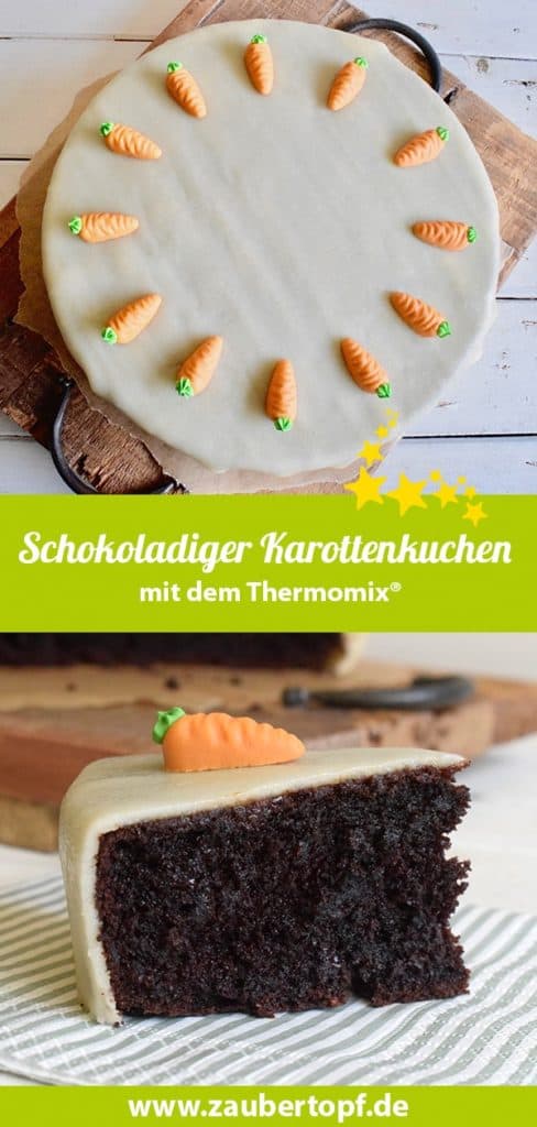 Schokoladiger Karottenkuchen aus dem Thermomix® – Foto: Nicole Stroschein