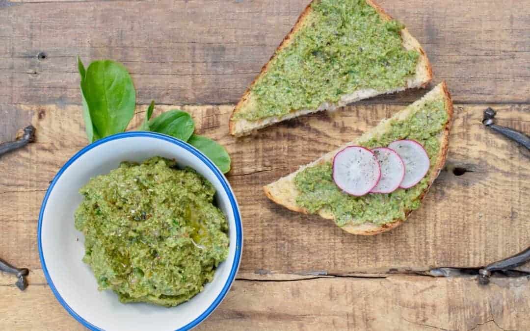 Veganes Pesto mit Feldsalat
