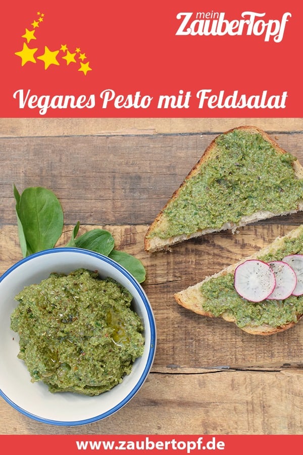 Veganes Pesto mit Feldsalat – Foto: Nicole Stroschein
