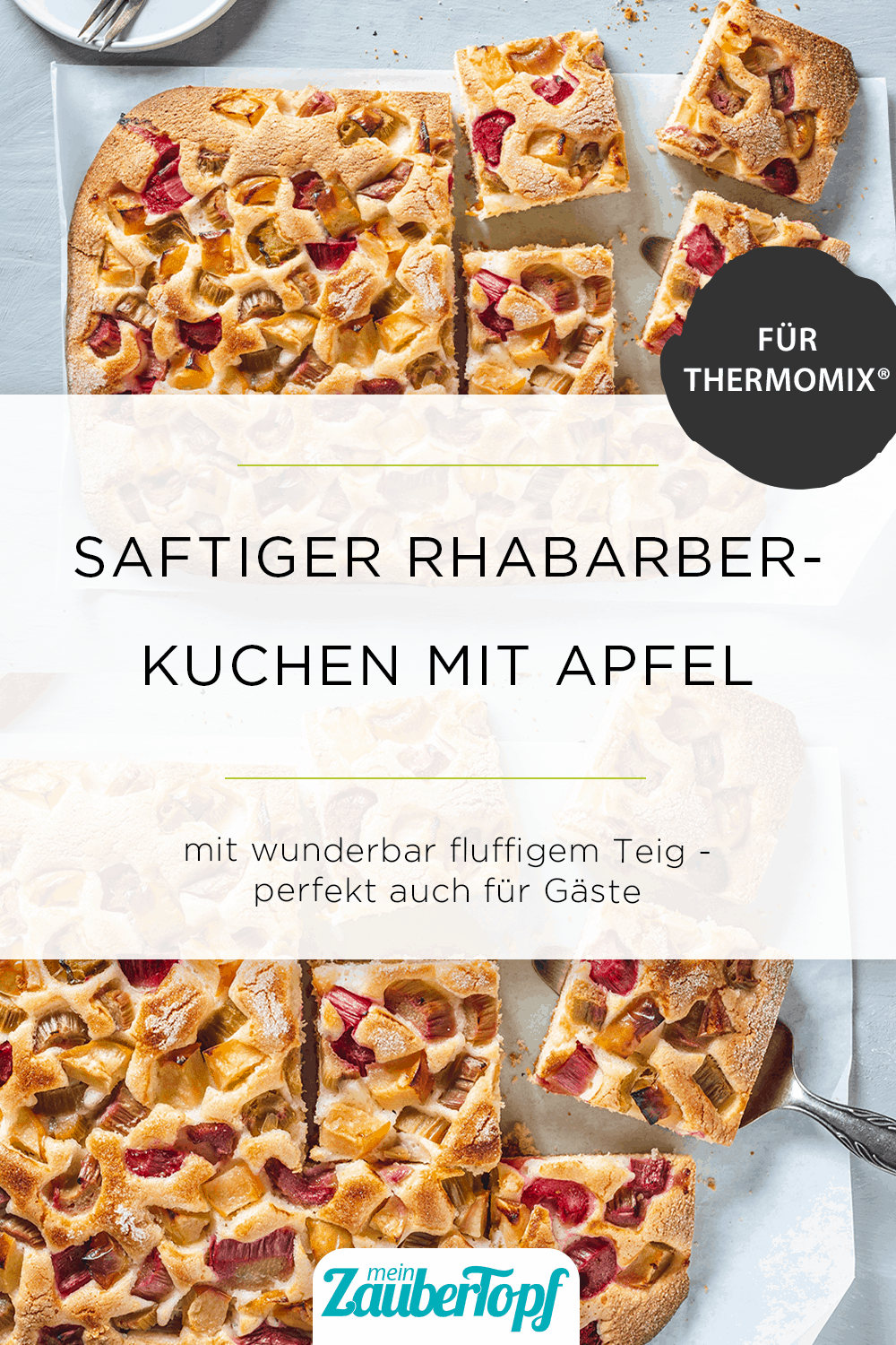 Rhabarberkuchen mit Apfel mit dem Thermomix® – Foto: Anna Gieseler