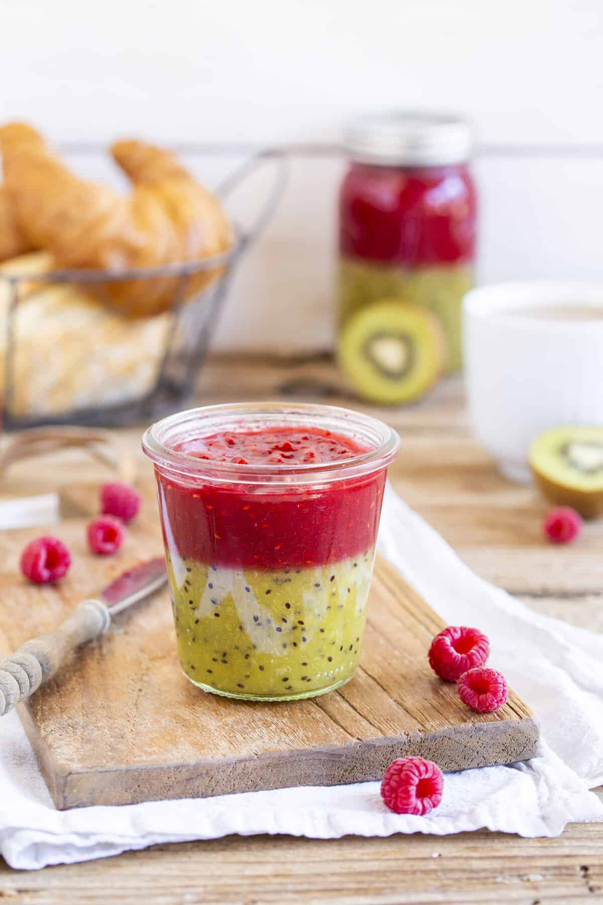 Kiwi-Aufstrich mit Himbeeren – Foto: Kathrin Knoll