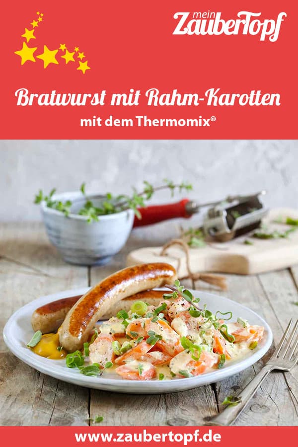 Bratwurst mit Rahm-Karotten – Foto: Kathrin Knoll
