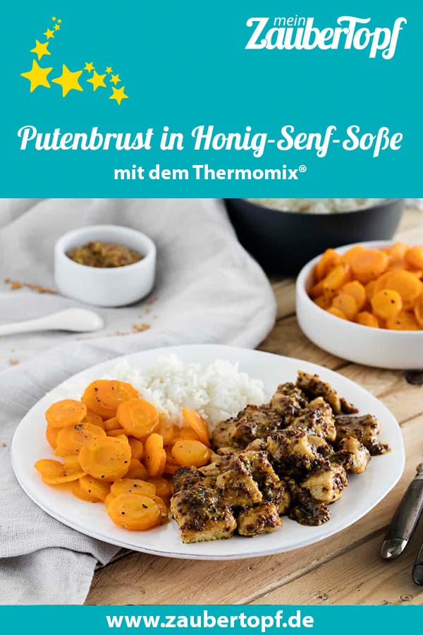 Putenbrust in Honig-Senf-Soße mit Reis mit dem Thermomix® – Foto: Anna Gieseler 