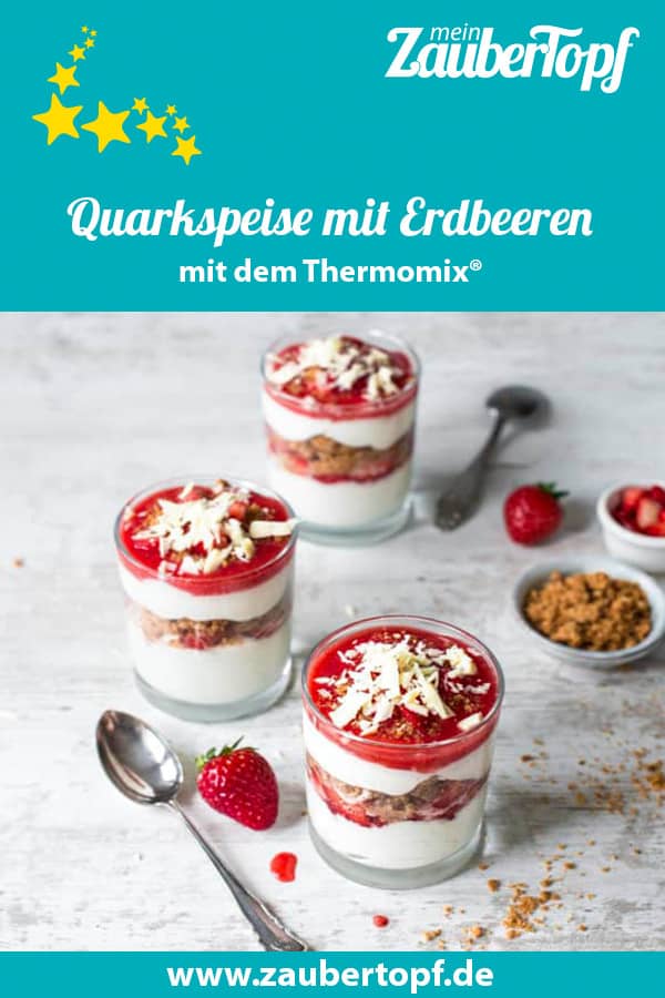 Quarkspeise mit Erdbeeren aus dem Thermomix® – Foto: Katharina Küllmer