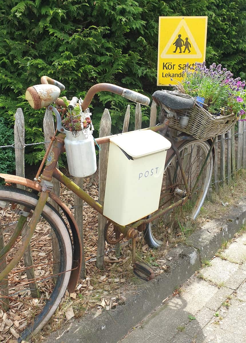 Postfahrrad in Schwedisch-Holstein – Foto: Nicole Stroschein