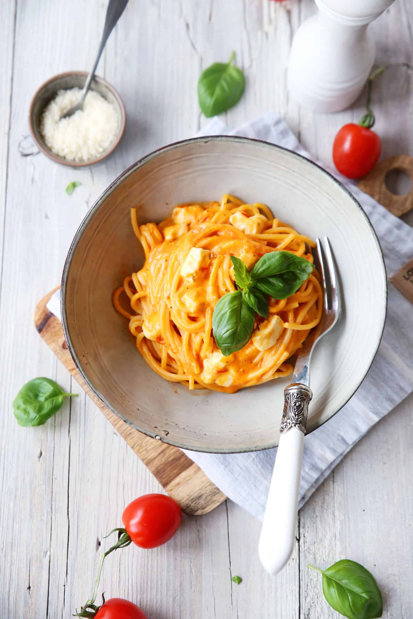 Spaghetti Tomate-Mozzarella – Rezept für den Thermomix®