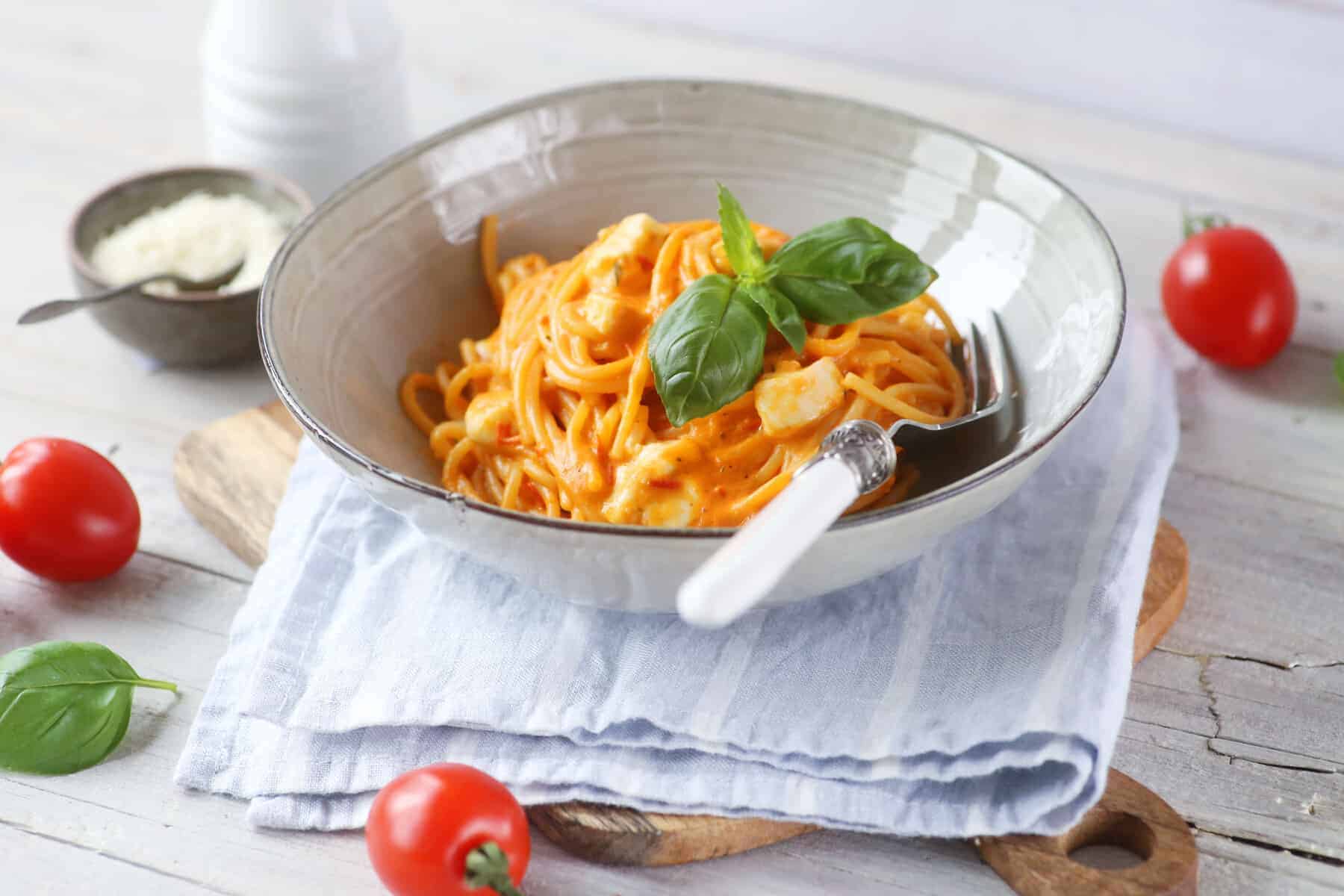 Spaghetti Tomate-Mozzarella – Rezept für den Thermomix®