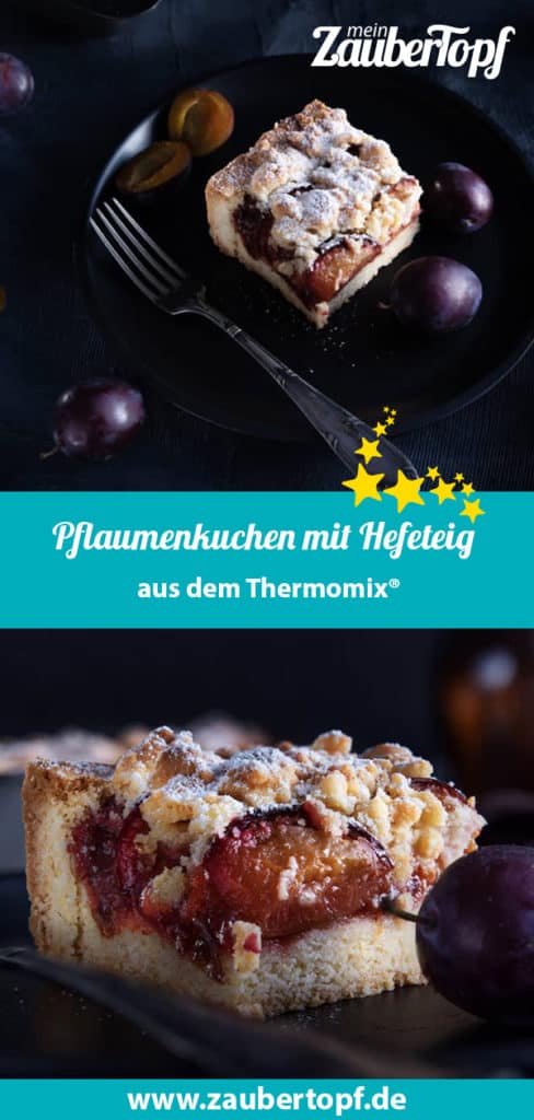 Pflaumenkuchen mit Hefeteig – Rezept für den Thermomix®
