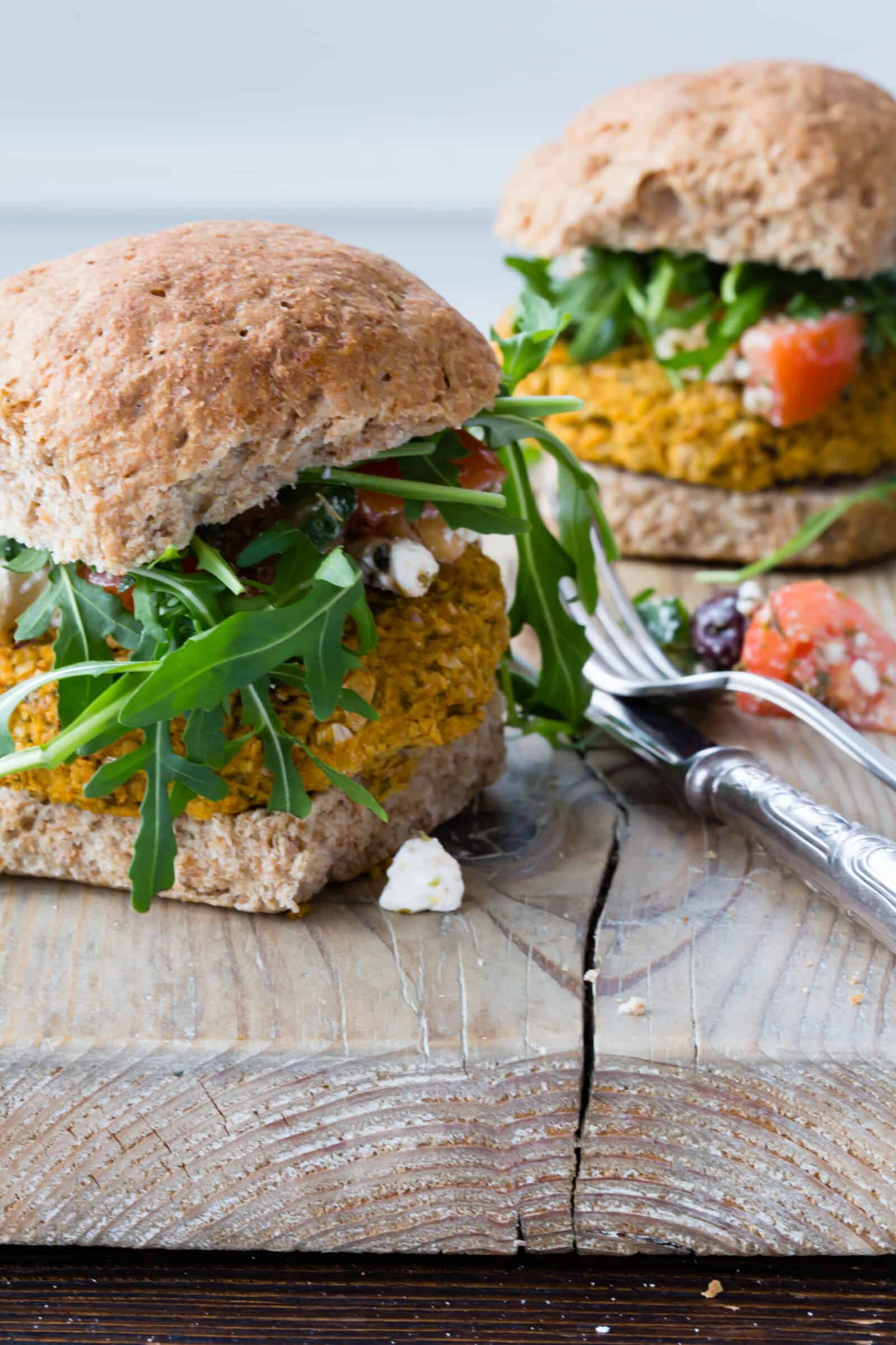 Falafelburger aus dem Backofen – Foto: Sophia Handschuh