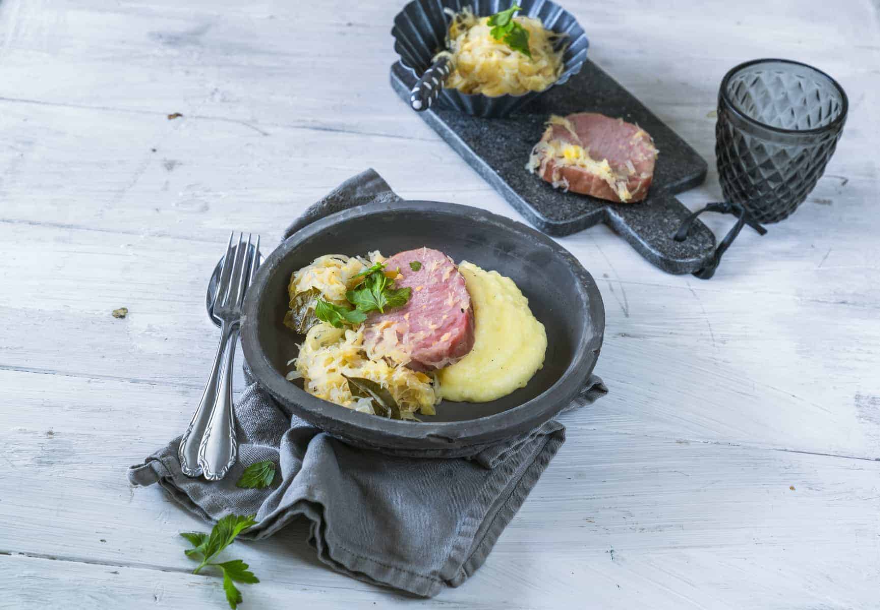 Kasseler mit Sauerkraut – Rezept für den Thermomix®