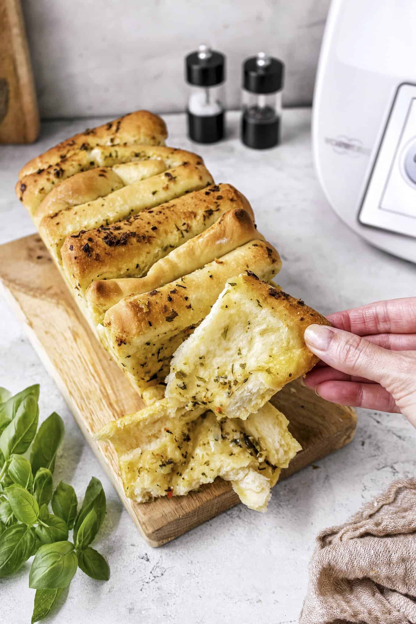 Faltenbrot mit Kräuterbutter aus dem Thermomix® – Foto: Sandra Leibinger