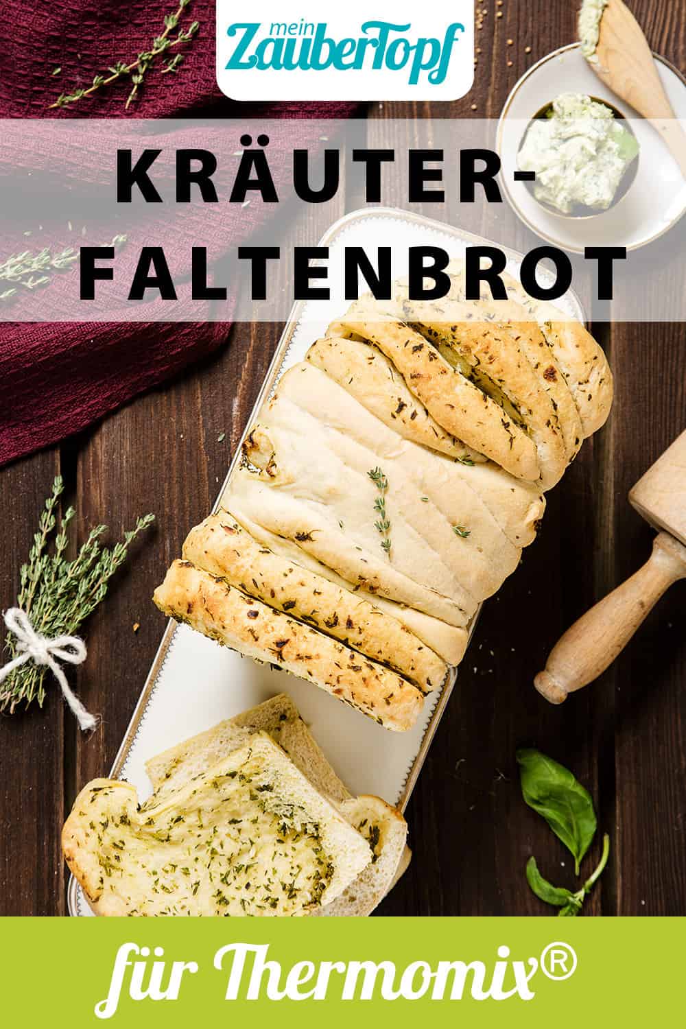 Kräuter-Faltenbrot aus dem Thermomix® – Foto: Kathrin Knoll