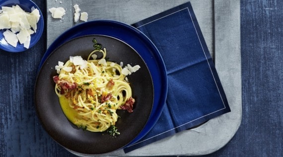 Spaghetti mit Gemüse-Sahnesoße aus dem Thermomix® - Foto: Jorma Gottwald