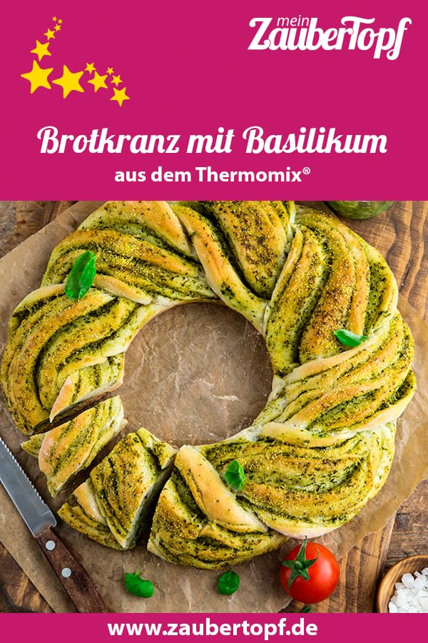 Brotkranz mit Basilikum und Knoblauch aus dem Thermomix® - Foto: shutterstock.com/Anna Shepulova