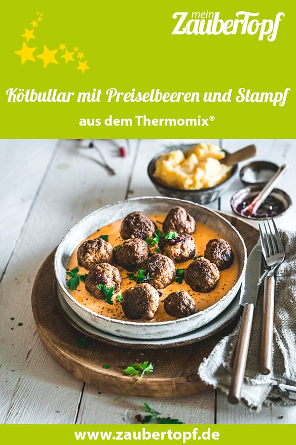 Kötbullar mit Preiselbeeren und Stampf aus dem Thermomix® - Foto: Tina Bumann 