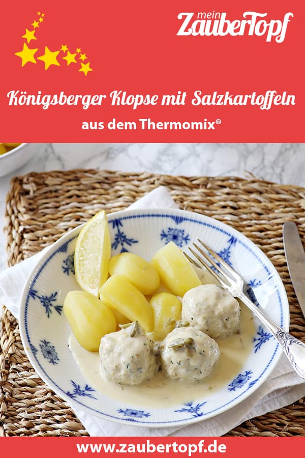 Königsberger Klopse mit Salzkartoffeln aus dem Thermomix® – Foto: Alexandra Panella Königsberger Klopse mit Salzkartoffeln aus dem Thermomix® – Foto: Alexandra Panella