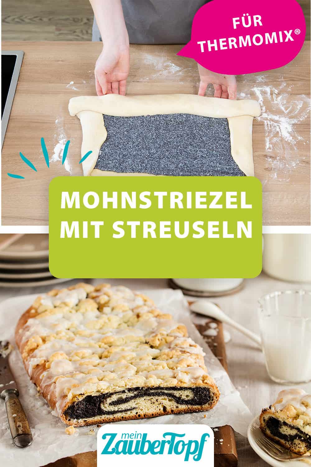 Mohn-Striezel mit Streuseln aus dem Thermomix® – Foto: Anna Gieseler