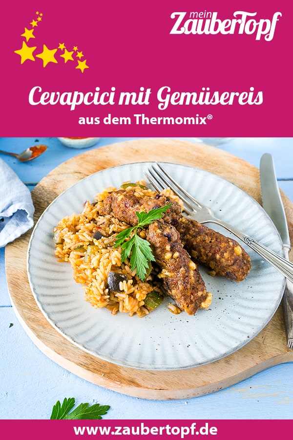 Cevapcici mit Gemüsereis aus dem Thermomix® - Foto: Désirée Peikert