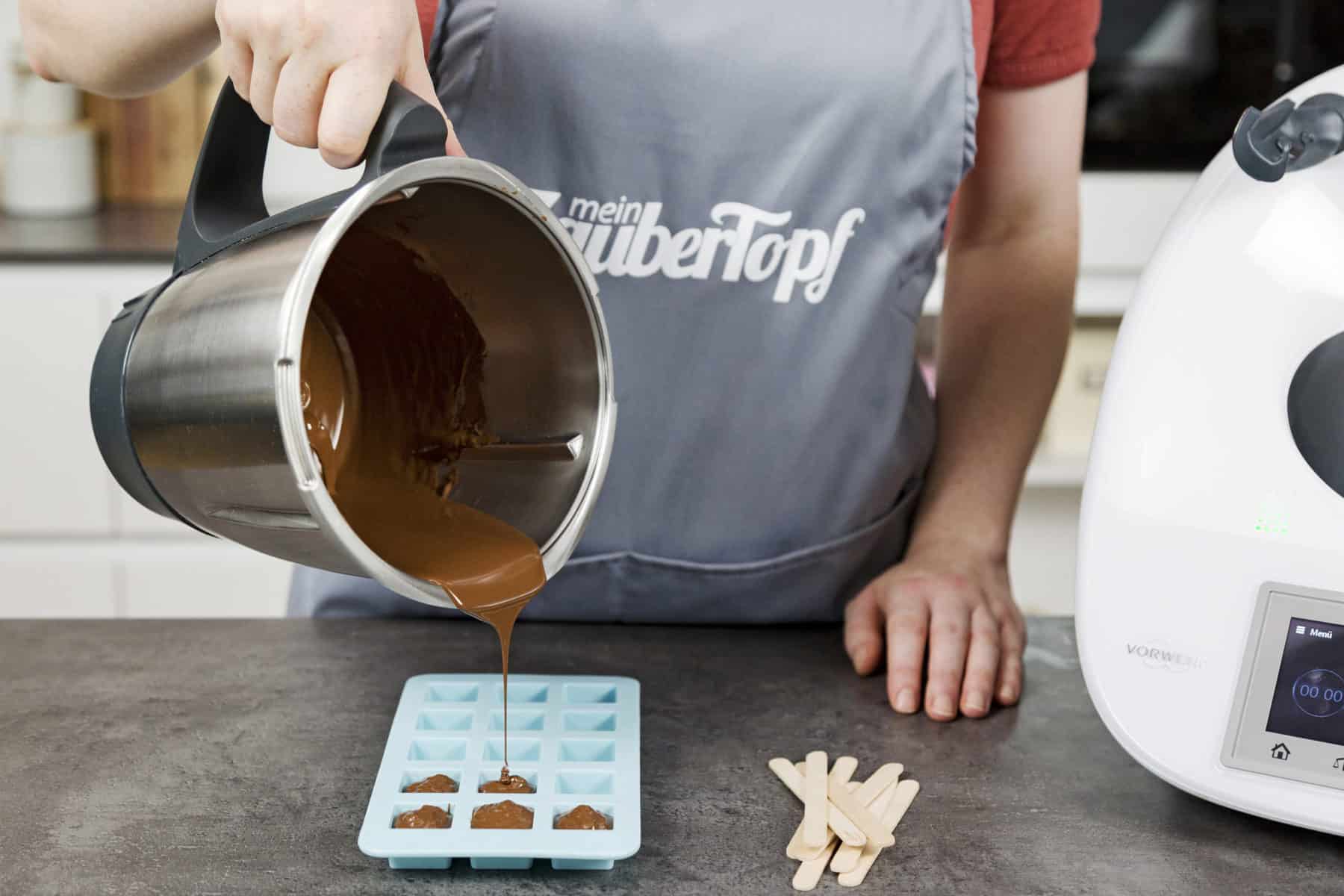 Trinkschokolade am Stiel aus dem Thermomix®  – Foto: Archiv