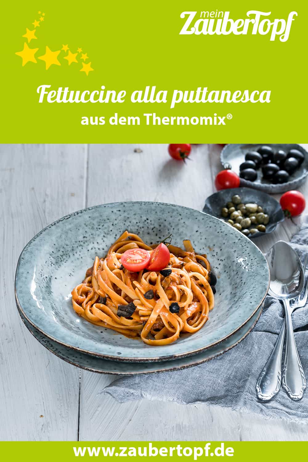 Fettuccine alla puttanesca aus dem Thermomix® - Foto: Tina Bumann