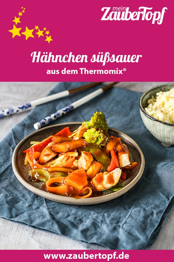 Hähnchen süßsauer mit Gemüse und Reis aus dem Thermomix® - Foto: Tina Bumann