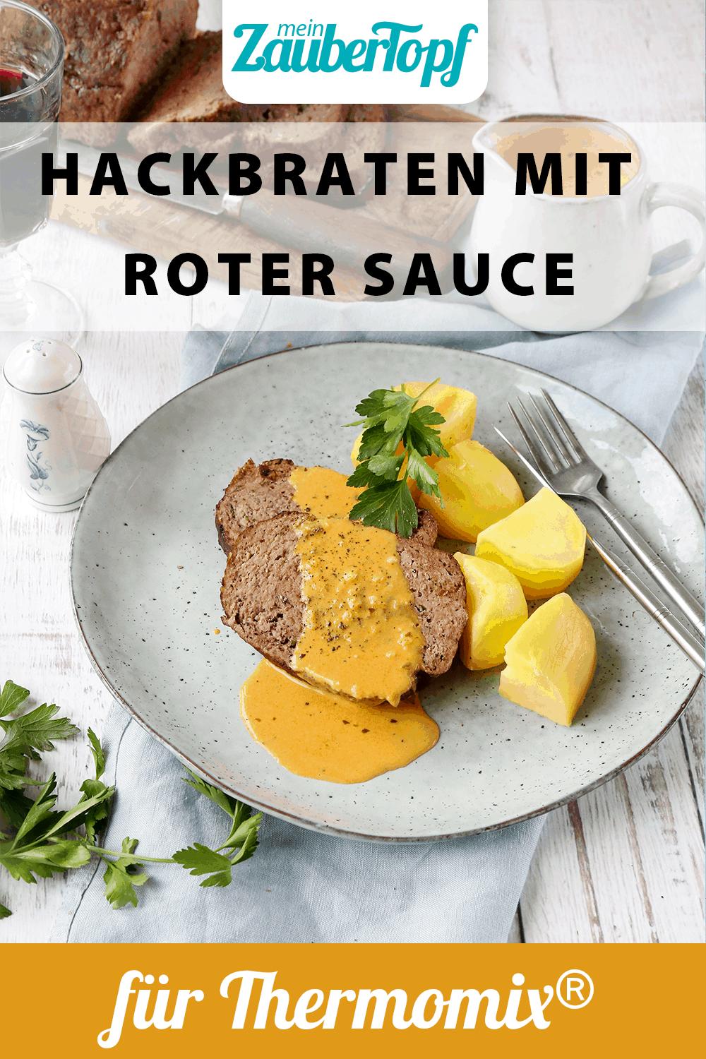 Hackbraten mit roter Soße aus dem Thermomix® - Foto: Alexandra Panella