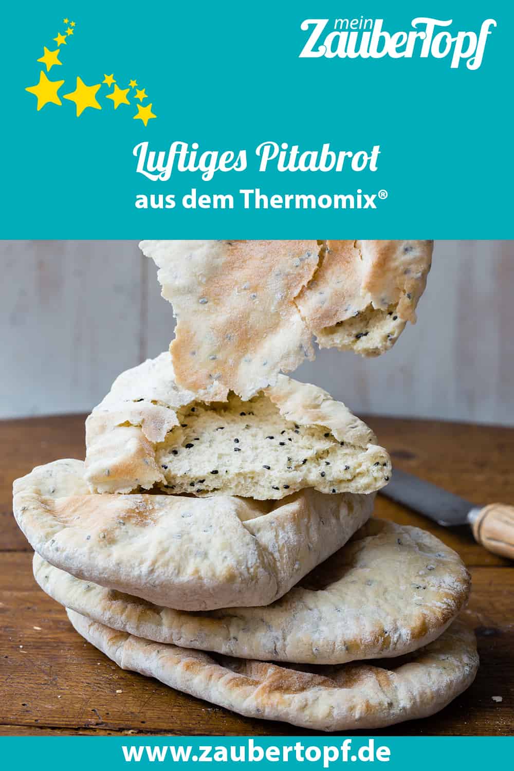 Luftiges Pitabrot aus dem Thermomix® - Foto: Sophia Handschuh 