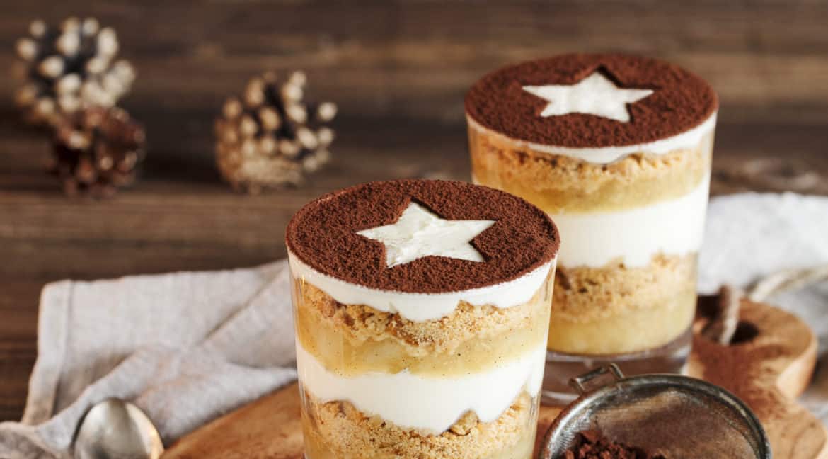 Weihnachtliches Schichtdessert