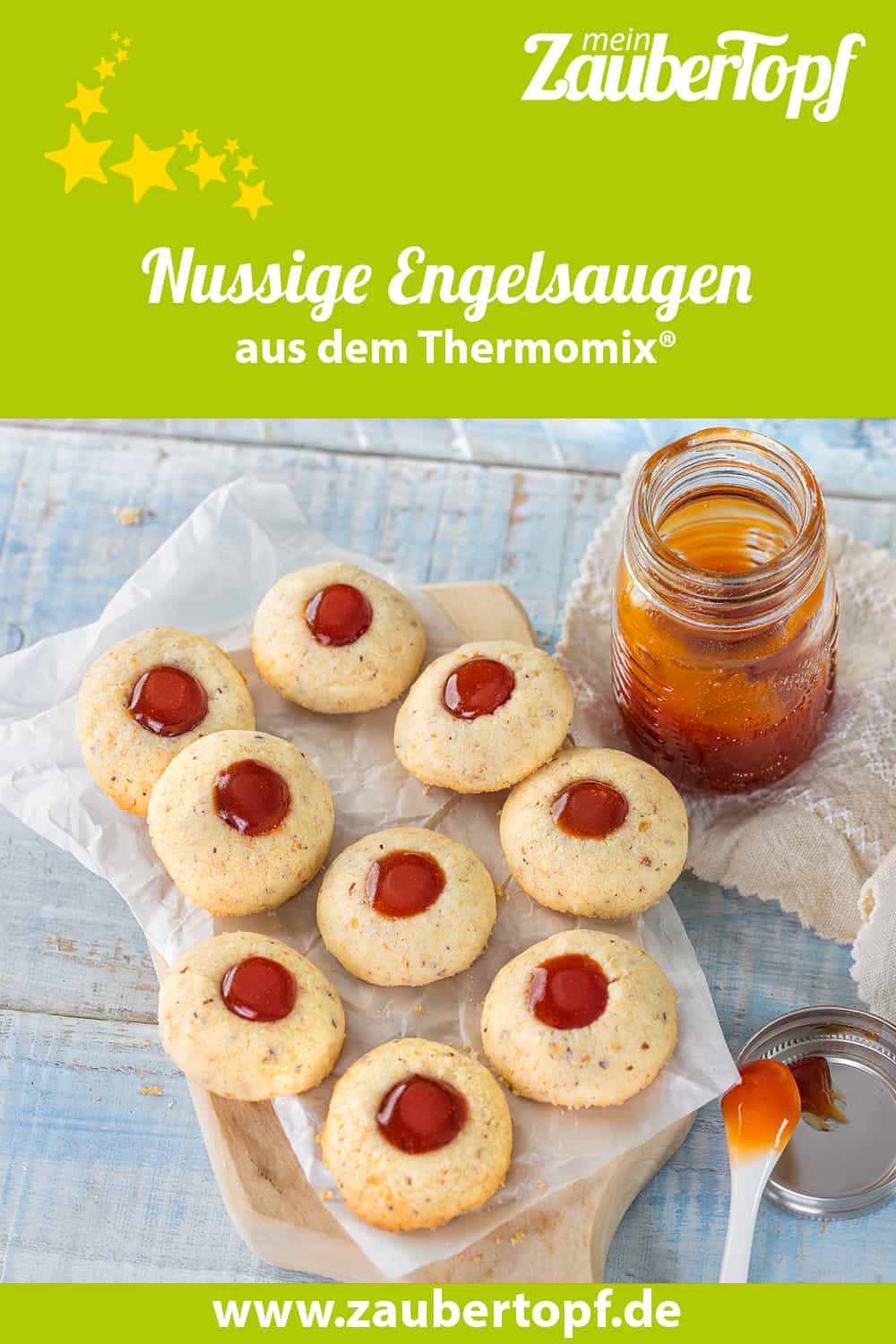 Nussige Engelsaugen mit Hagebuttenmus aus dem Thermomix® - Foto: Frauke Antholz