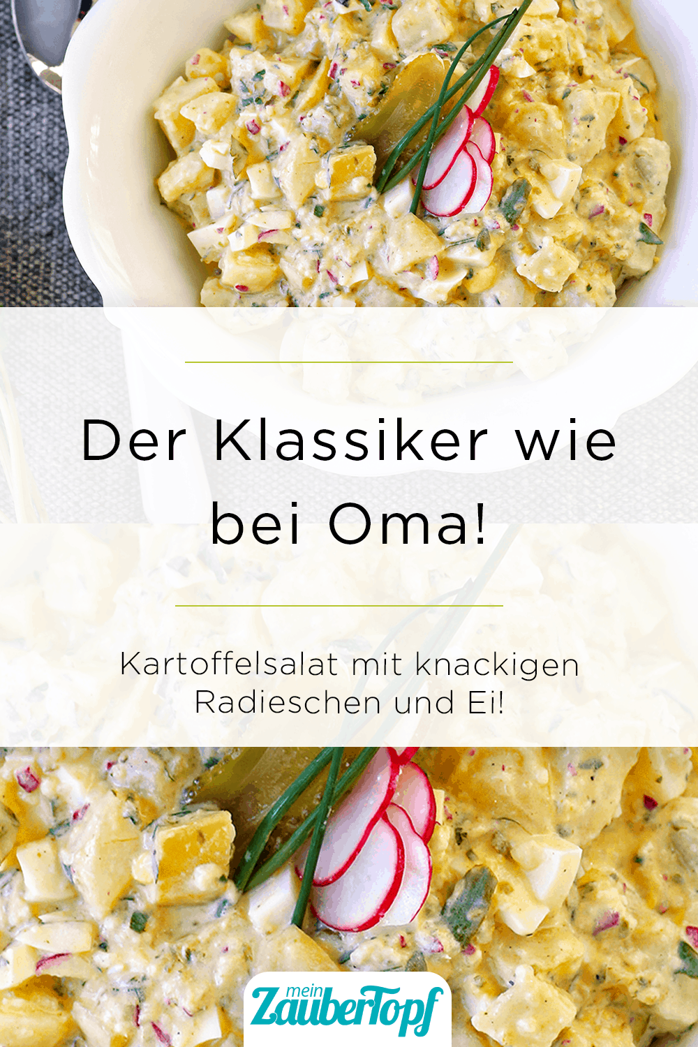 Klassischer Kartoffelsalat mit Radieschen und Ei - Foto: Alexandra Panella