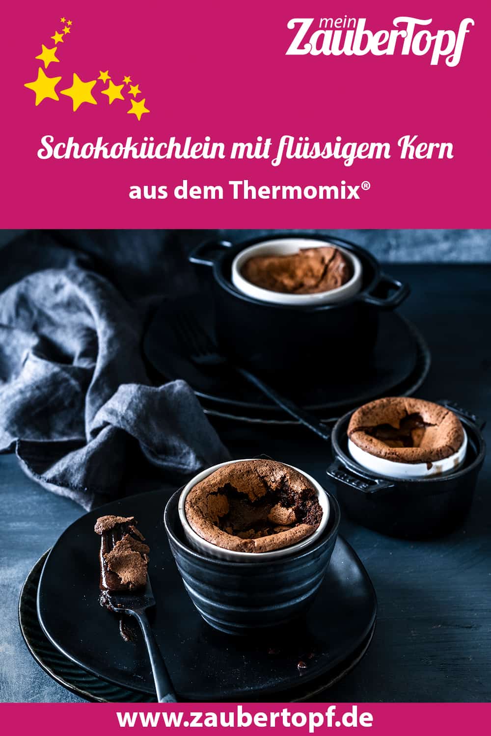 Schokoküchlein mit flüssigem Kern aus dem Thermomix® - Foto: Tina Bumann