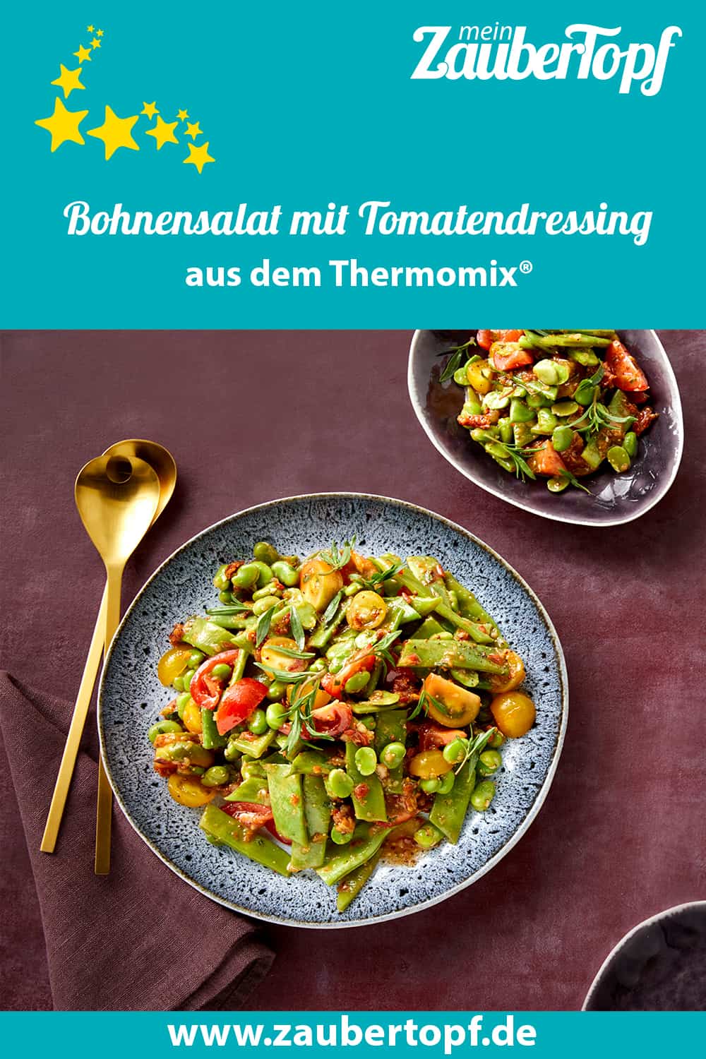 Bohnensalat in Tomatendressing – Rezept für den Thermomix®