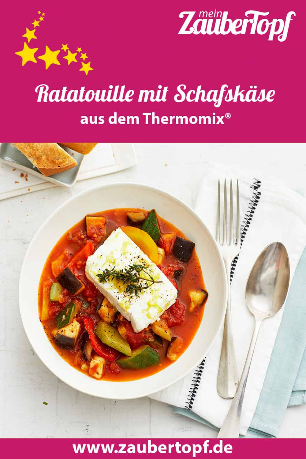 Ratatouille mit Schafskäse mit dem Thermomix® – Foto: Jorma Gottwald