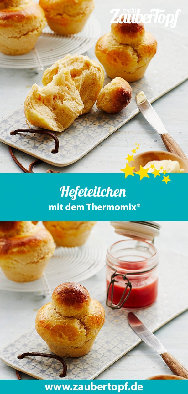 Hefeteilchen aus der Muffinform mit dem Thermomix® – Foto: Jorma Gottwald