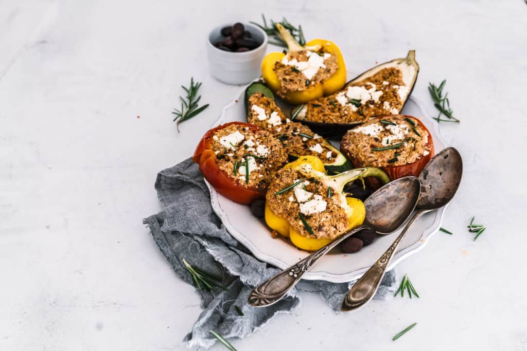 Gefülltes Gemüse mit Feta – Rezept für den Thermomix®