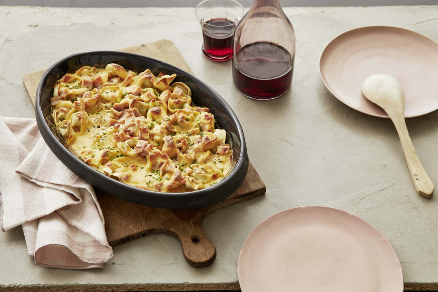 Cremig, würzig, köstlich: Ofen-Tortellini