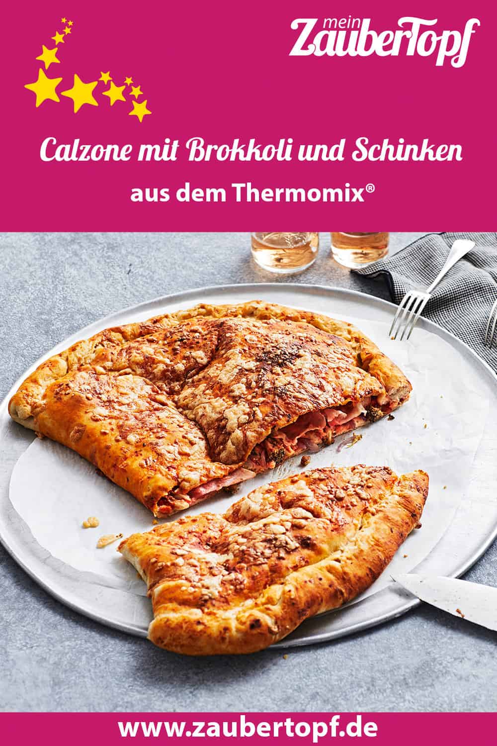 Calzone mit Brokkoli und Schinken aus dem Thermomix® - Foto: Jorma Gottwald