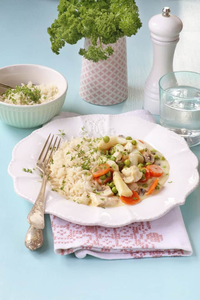 Klassisches Hühnerfrikassee – Rezept für den Thermomix®