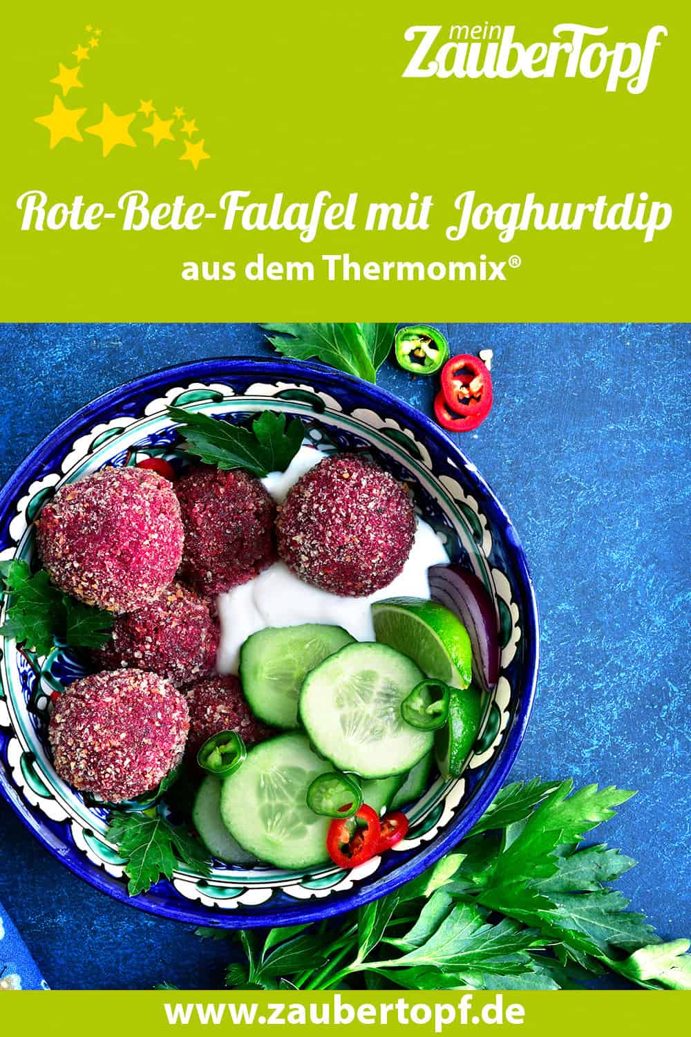 Rote-Bete-Falafel mit Joghurtdip aus dem Thermomix® - Foto: gettyimages/Lilechka75