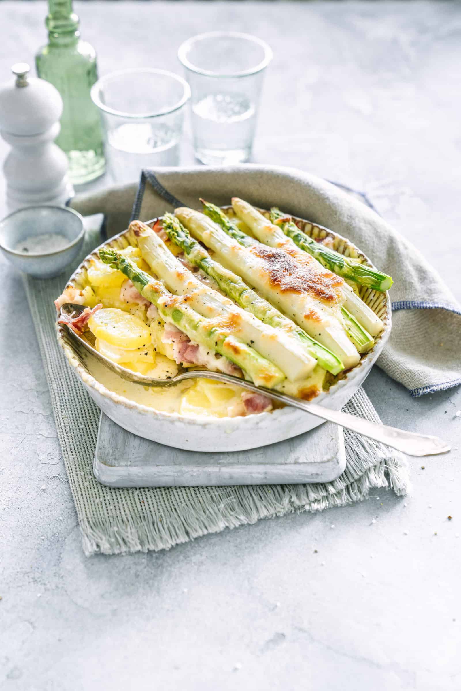 Spargel-Kartoffel-Gratin – Rezept mit dem Thermomix®