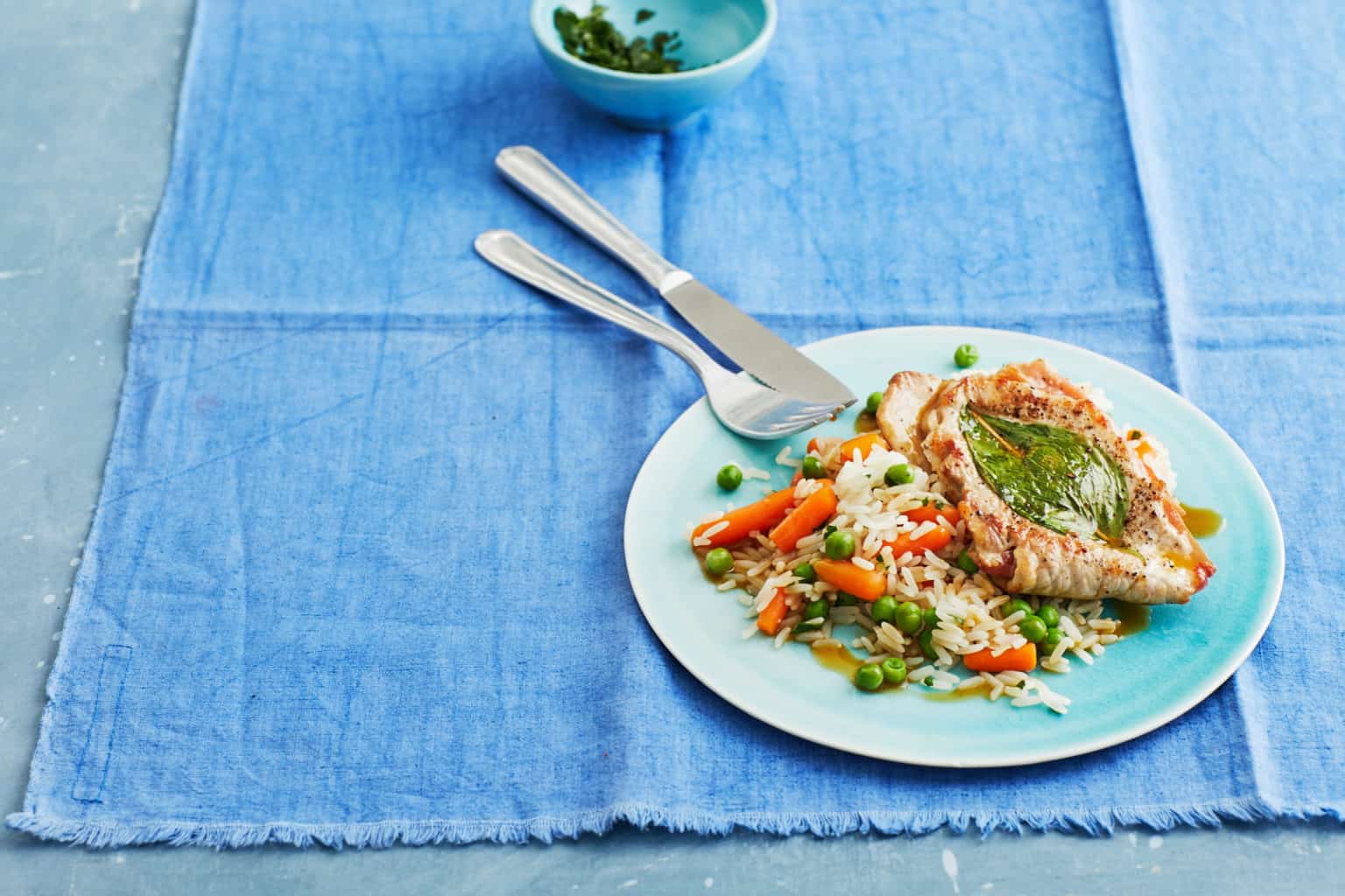 Gefüllte Schnitzel mit Gemüsereis – Rezept für den Thermomix® Gefüllte Schnitzel mit Gemüsereis – Rezept für den Thermomix®