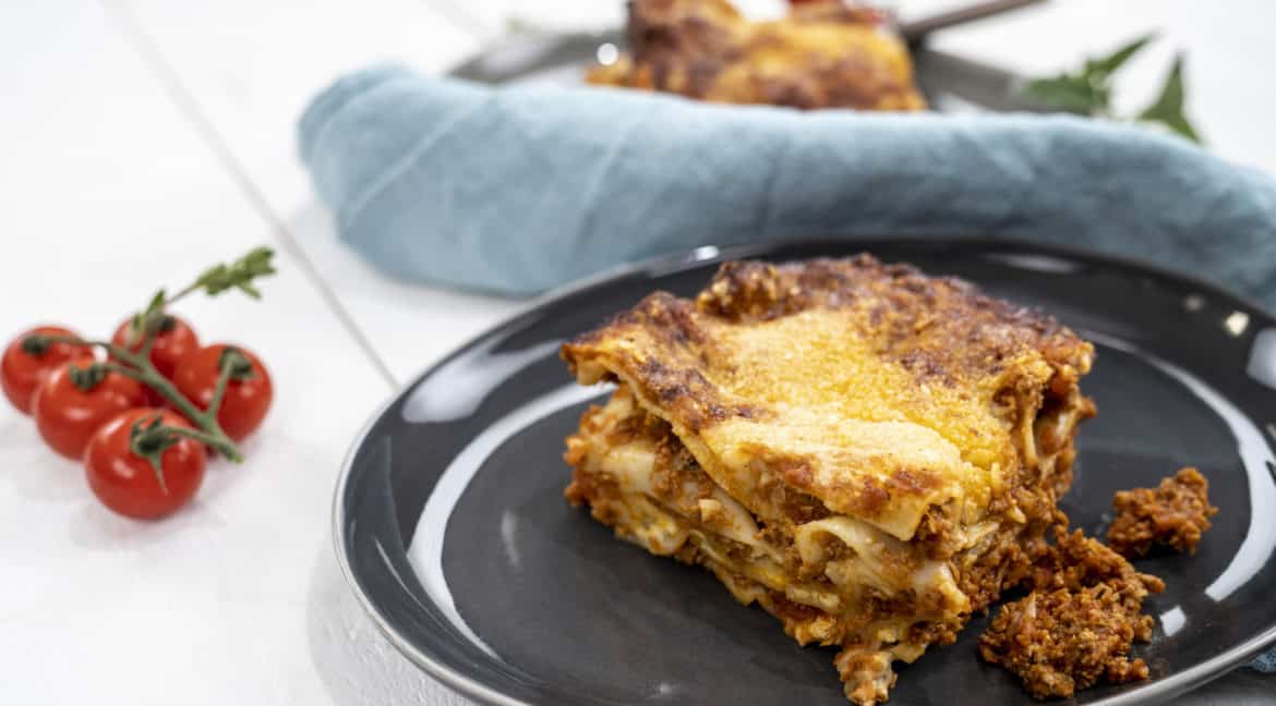 Einfache Lasagne mit Crème fraîche